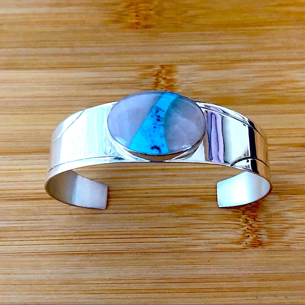 $138 Jay King Sterling Silver Estate Cuff  Marked DRT 925 China - Picture 3 of 9
